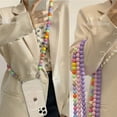 thumbnail image 2 of Colour Beads Lanyard Shockproof Case For iPhone 15 14 plus 13 12 11 Pro mini X XS Max XR 7 8 Plus SE 2020 Hand Chain Clear Cover, 2 of 5