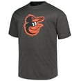 thumbnail image 2 of Men's Profile Heather Black Baltimore Orioles Big & Tall Weathered Logo T-Shirt, 2 of 3