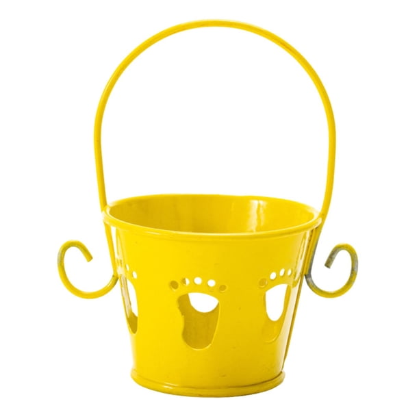 Adorno de maceta, lindo, único, creativo, novedoso, multiusos, maceta para flores Amarillo
