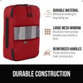 thumbnail image 5 of GORILLA GRIP 6 Piece Packing Cubes Set, Travel Essential Space Saving Mesh Bag Organizers for Suitcases and Luggage Bags, Red, 5 of 10