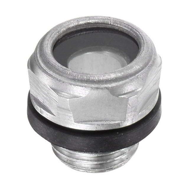 Unique Bargains M10x1mm Male Threaded Aluminum Air Compressor Oil Level Gauge Sight Glass