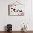 thumbnail image 4 of Artblox Wooden Name Sign & Flowers | Personalized Signs | Custom Sign Wood Plaque | Baby Sign Gifts for Baby Girl Nursery Decor Decorations for Girls Bedroom, 4 of 8
