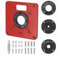 thumbnail image 2 of Wood Tools Woodworking Multifunctional Plate For Router Work Benches Joinery Tool Planer Woodworking Machine(1 Pcs, Red), 2 of 4