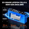 thumbnail image 7 of LiTime 12V 230Ah LiFePO4 Battery, 12 Volt Lithium Battery with 200A BMS, Max. 15000 Deep Cycles, 2944Wh Energy, Backup Power for RV, Travel Trailer, Trolling Motor, 7 of 7