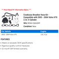 thumbnail image 2 of Crankcase Breather Hose Kit - Compatible with 2003 - 2004 Volvo V70 2.3L 5-Cylinder, 2 of 2