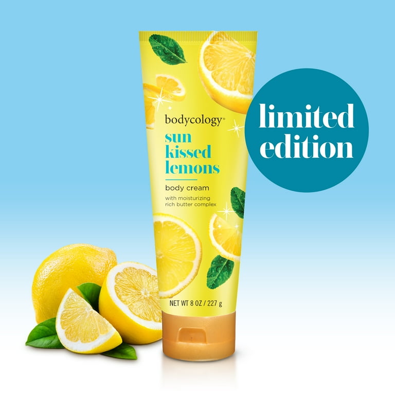 Bodycology Shea Butter Body Cream, Sun Kissed Lemons, 8 oz