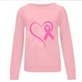 thumbnail image 4 of Homenesgenics Breast Cancer Awareness Shirts Plus Size for Women and Men Women Fashion Casual Print Round Neck Loose Long Sleeve T-Shirt Tops Blouse Hoodless Sweatshirts Pink L, 4 of 4