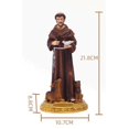 thumbnail image 7 of Saint Francis of Assisi Statue St Francis Figure Decorative Small Resin Catholic Statues Figurine Collection Home Decor Indoor Decoration, 7 of 7