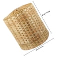 thumbnail image 2 of RENACLIPY Rattan Wicker Lampshade Bamboo Woven Soft Lighting Home Decor 1Pcs, 2 of 6