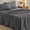 Grey, variant on Sasttie Queen Size Sheets Set Brushed Microfiber, 4 Piece Sheet Set Upto 16 Inches Deep Pocket Bedding Sheets & Pillowcases - Grey