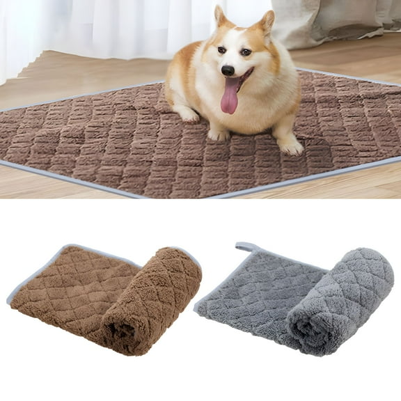 LAMIRO Water-Proof Dog Bed, Washable Mat Crate Pad, Durable Pet Beds Soft Dog Mattress, Anti-Slip Kennel Pads for Dogs, Cats and Small Animal