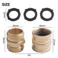 thumbnail image 3 of Us Garden Hose Adapter Male To Male Female To Female 3/4 Inch Brass 4 Pack, 3 of 8