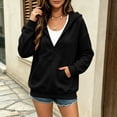 thumbnail image 7 of cocolona Pullover Hoodies for Women Deep V Neck Long Sleeve Trendy Sweatshirts Casual Solid Color Tops, 7 of 7