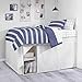 thumbnail image 3 of Nautica Jupe de Lit Solide pour Dortoir, Simple Extra-Longue, Blanche, 3 of 4