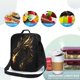 thumbnail image 4 of Disketp Black And Gold Fire Dragon Bolsa Térmica Estampada para Almuerzo, Lonchera para Hombres y Mujeres Adultos, 4 of 7