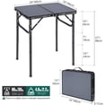 thumbnail image 3 of REDCAMP Adjustable Folding Table, 2 Pack Oversize Rocking Camping Chairs with Removable Rockers, 3 of 19