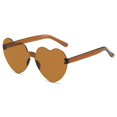 thumbnail image 1 of Gafas de sol de amor de color gelatina transparente Gafas de sol de corazón de melocotón para hombres y mujeres Gafas de sol de una sola pieza en forma de corazón europeas y americanas, 1 of 6