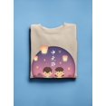 thumbnail image 3 of Chinese Ghost Festival Lights Sweatshirt Women -Image by Shutterstock, Female 3X-Large, 3 of 4
