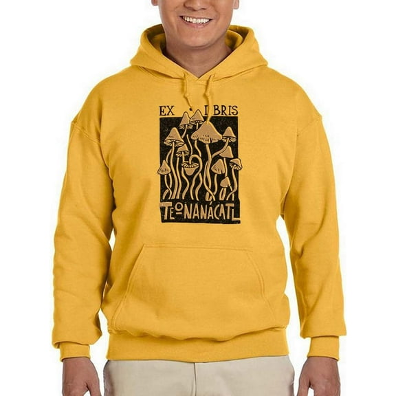 Teonanacatl Stencil Art Hoodie Men -Image by Shutterstock, Male x-Large