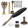 thumbnail image 3 of Pluma estilográfica Quill Dip Set Vintage escritura para estudiantes ANGGREK Otros, 3 of 8