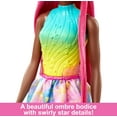 thumbnail image 3 of Barbie Unicorn Doll with 7-Inch-Long Fantasy Hair & Accessories for Styling Play, 3 of 7