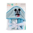 thumbnail image 1 of Set De Toalla De Baño Con Capucha Y 5 Toallitas Mickey Mouse Color Azul Claro, 1 of 2