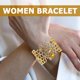 thumbnail image 4 of Brazalete de abeja de aleación de metal, brazalete abierto, ajustable, joyería de muñeca para mujeres y niñas., 4 of 5