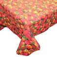thumbnail image 2 of Cotton Tablecloth Fruits Print Apples Allover Black, 2 of 2