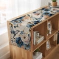thumbnail image 6 of Table Runners 72 Inches Long Dress Scarves, Vintage Blue Floral Farmhouse Kitchen/Dining Table Runner, Coffee Tablerunners, Butterflies Watercolor Flower Tan 18x72 Inch, 6 of 9