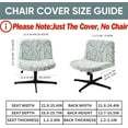 thumbnail image 6 of Lavish Cover Waterproof Elastic Criss Cross Chair Cover, Washable Armless Chair Protector for Home, Office(Green, Palm Leaf, No Chair), 6 of 7