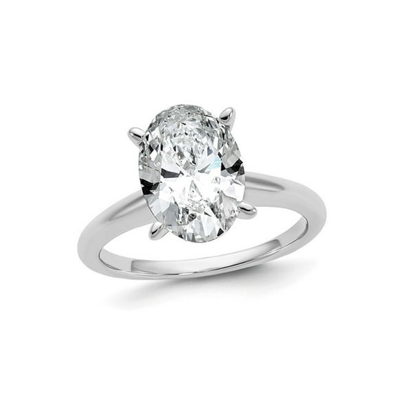 2.20 Carat (Ctw VS2, G-H) Certified Lab-Grown Diamond Solitaire Engagement Ring in 14K White Gold