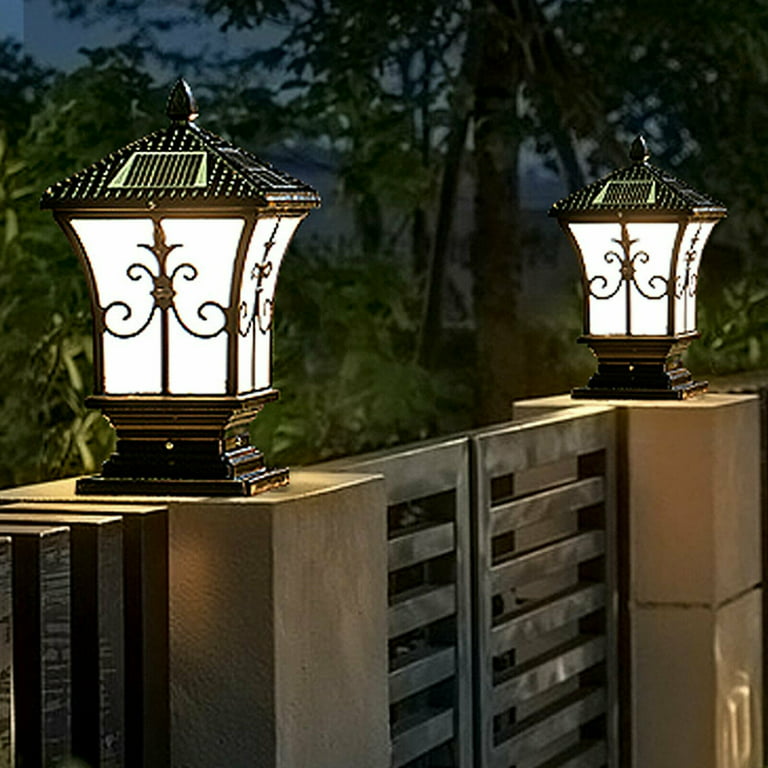 Miumaeov Solar Post Lights Outdoor Deck