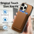 thumbnail image 3 of Allytech 2 in 1 Detachable Wallet Case for iPhone XR, [Thin & Light] [Compatible with MagSafe] Luxury PU Leather Card Holder Soft Bumper Shockproof Anti-Scratch Magnetic Case, Brown, 3 of 11