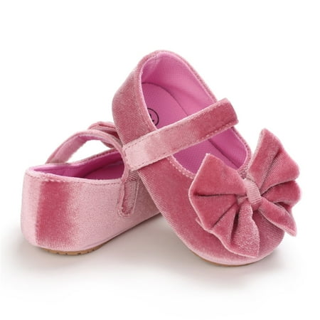 

Gubotare Winter Booties For Baby Girl Baby Boys Girls Fleece Booties Cotton Socks Soft Sole Winter Warm Stay On Slippers Non-Skid Cozy Crib Shoes Pink 12