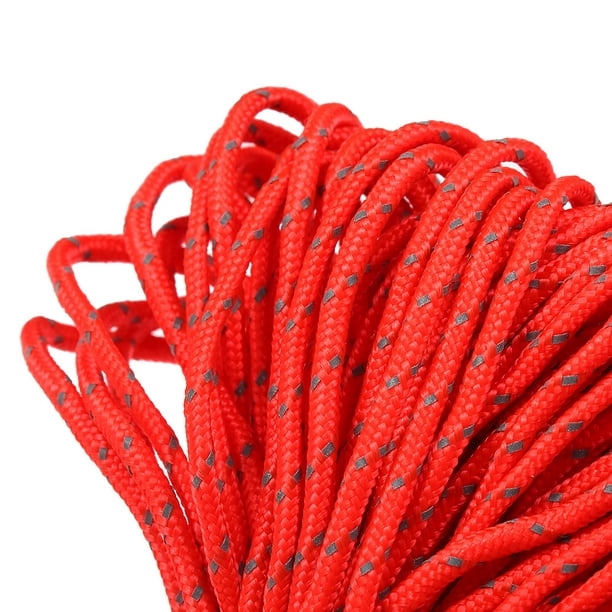 Lixada 20M Reflective Rope Paracord Cord Outdoor Gear Lanyard 1 Inner  Strand Core for Camping Awning 