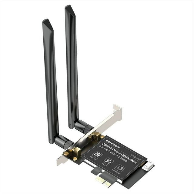 -BE200 WiFi7 Adaptador Inalámbrico PCI-e Tri-Band 8774Mbps Tarjeta de Red con Ranura Bluetooth 5.4 para PC Win11 Win 10 Linux