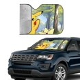 thumbnail image 4 of Windshield Sun Shade Foldable Car Front Window Sunshade For Car Suv Trucks Vans - Best Heat Shield Blocker Visor Cover Blocks Uv Rays And Keeps Your Vehicle Cool-Small, 4 of 5
