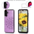 thumbnail image 6 of S23 FE Case Wallet,Designed for Samsung Galaxy S23 FE Case with Card Holder,Women Mandala Emboss PU Leather with Stand Credit Card Slots Slim Protective Phone Case for Galaxy S23 FE 5G (Purple), 6 of 13