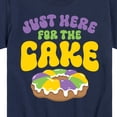 thumbnail image 3 of Instant Message - Mardi Gras Here For The Cake - Toddler & Youth Short Sleeve Graphic T-Shirt, 3 of 6