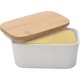 thumbnail image 1 of Porcelain Butter Dish With Lid 600ml Sealed Butter Dish Holds For Countertop Succinct Boxed Butter Keeper With Removable Silicone Seal For All Types O, 1 of 5