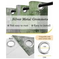 thumbnail image 6 of Sage Green Grey Blackout Curtains 84 Inches Long for Bedroom,Modern Oil Painted Abstract Art Aesthetics Thermal Insulated Room Darkening Black Out Window Curtain Panels Grommet Drapes for Living Room, 6 of 8