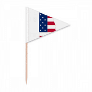 Alabama Toothpick Triangle Cupcake Toppers Flag