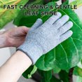 thumbnail image 5 of Uxcell 2-Pair Microfiber Dusting Glove for Plant, 7x10 cm/2.8x3.9 Inch Reusable Leaf Cleaning Mitten for Plants [Gray], 5 of 7