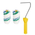 thumbnail image 1 of 3uds Pintura Rodillo Kit, 2uds 19mm Grosor 4" Microfibra Rodillo Cubiertas 10" Pintura Rodillo Marco, para Pared Adorno Unique Bargains rodillos de pintura, 1 of 6
