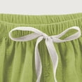 thumbnail image 7 of CQONEPT 4 Pack Toddler Girls Bermuda School Uniform Pant Cotton Linen Shorts Elastic Waist Casual Cute Knee Length Pants, 7 of 7