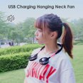 thumbnail image 4 of USB recargable cuello banda ventilador deportes al aire libre halter aire enfriador (negro rojo) Hugtrwg Para estrenar, 4 of 9