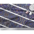 thumbnail image 3 of Soimoi Rayon Fabric Stripe & Mandala Kaleidoscope Print Fabric by Yard 42 Inch Wide, 3 of 3
