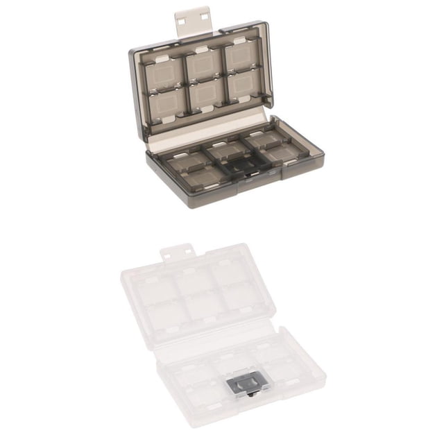 Paquete de 2 estuches para tarjetas de juego 24 en 1, estuche para s, estuche protector para almacenamiento, estuche para Baoblaze Cartucho de tarjeta de juego NS