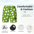 thumbnail image 4 of Kdxio Funny Sheep Doing Yoga Print Men's Swim Trunks with Compression Liner 7 Inch Inseam Quick Dry Swim Shorts, 4 of 7