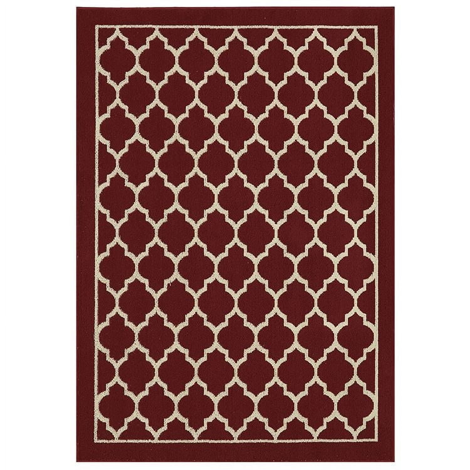 Hometrends Lawson Taupe Polyester Area Rug, Rug 3x4